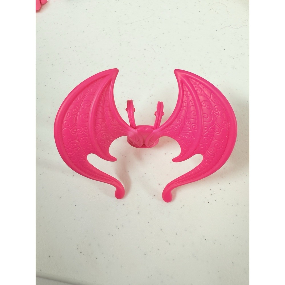 Monster High Inner Monster Spooky Sweet Frightfully Fierce Pink Bat Wings Shoes - Picture 2 of 4